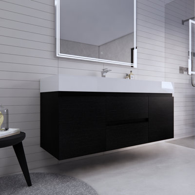 Babajide Bathroom Vanity with Acrylic Top