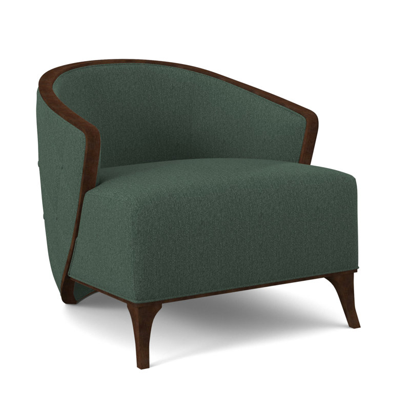 Penegrine Lounge Chair, Filigree Ivory, American Walnut