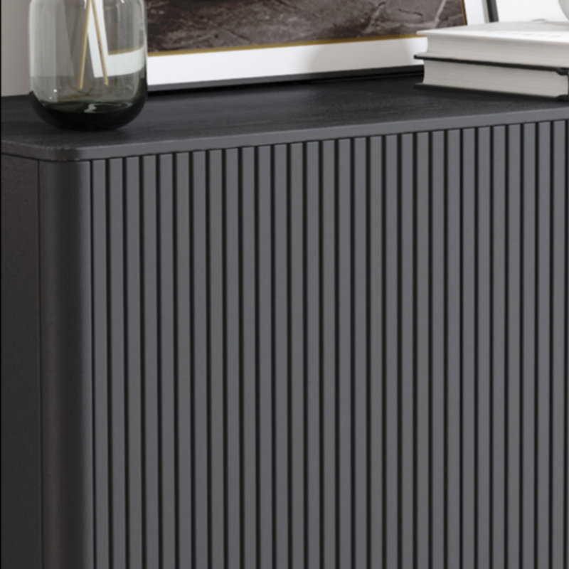 Buffet simple et spacieux, Noir