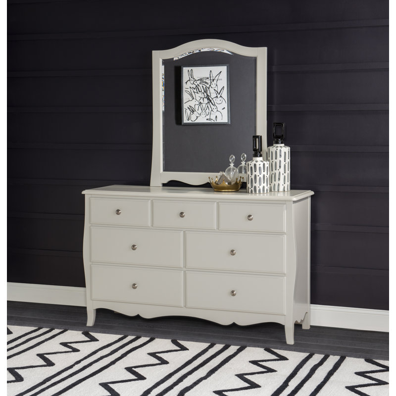 Commode 7 tiroirs en bois massif Olivia