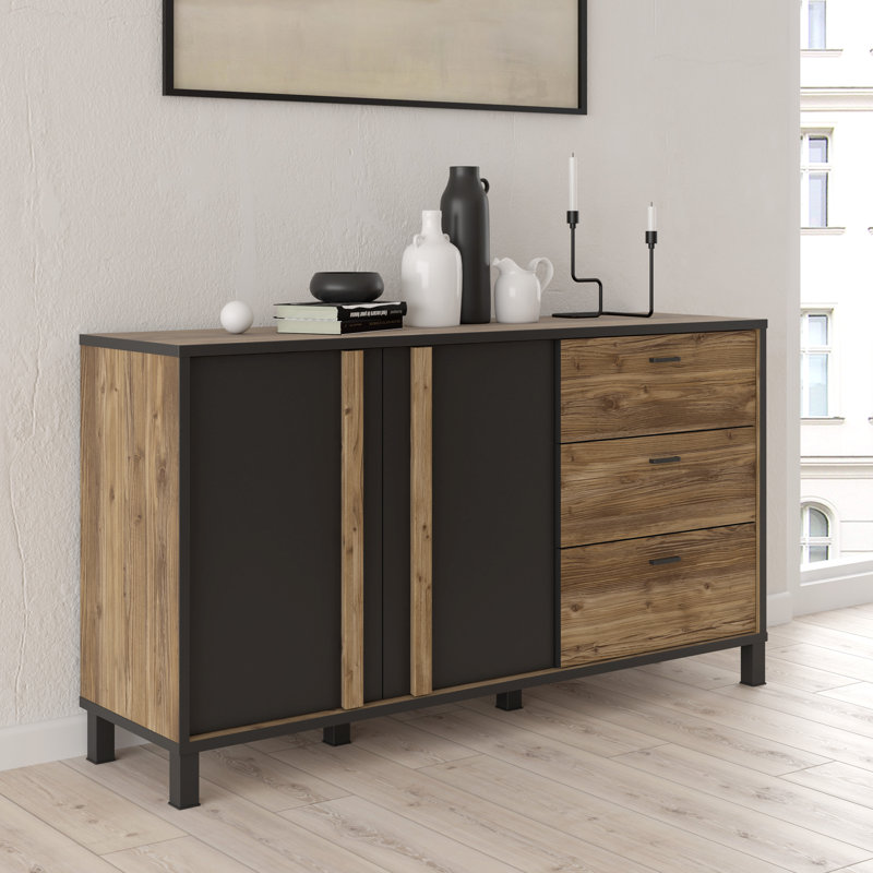 Caramont 154.5 Cm Wide 3 Drawer Sideboard