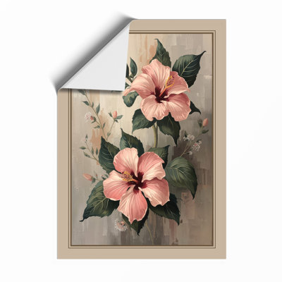 Hibiscus Study Botanical - Framed Print