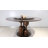 Aurora 59'' Mid-Century Solid Wood Round Dining Table With Glass Lazy Susan
