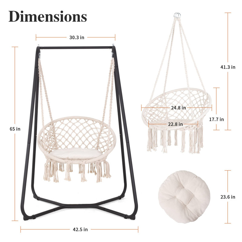 Seneca 1 Person Swing Chair with Stand - Thumbnail 2
