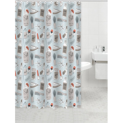 Neeley Well Groomed Peva Vinyl Single Shower Curtain