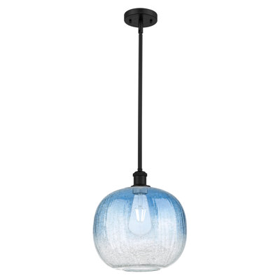 Mini luminaire suspendu à tige 1 lumière 11 "Ballha - sphère Brookhaven