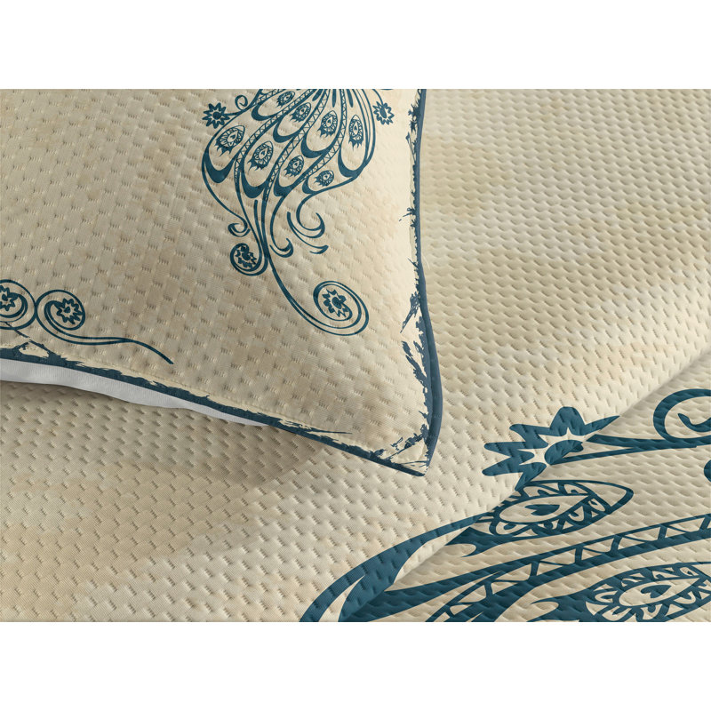 Peacock Eclectic Coverlet