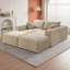 Canapé modulaire 133,2 po avec 2 coussins décoratifs de salon 133,2 po-1506865105