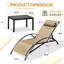 Ensemble de chaise longue d'extérieur EROMMY-97842762