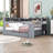 Daybed with Trundle, Storage Shelves, Desk, LED Lights and Charging Station-50974884