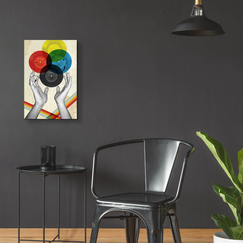 "La création rétro CMJN" par Elo Marc, H 24 po x l 16 po x P 0,2 po