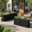 Jardinières rectangulaires en métal pour plantes d'extérieur-1434352577