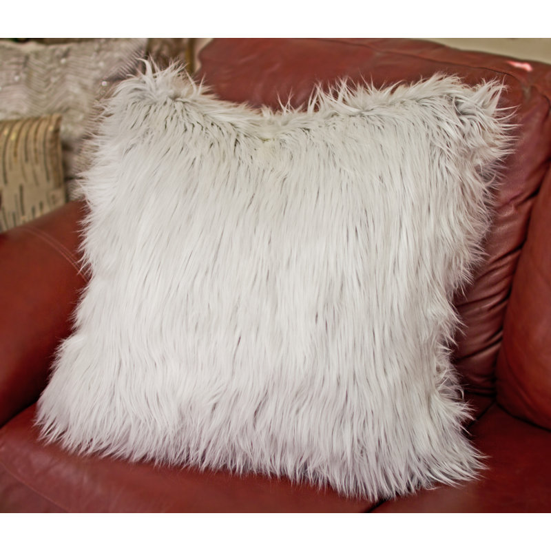 Feather Reversible Throw Pillow