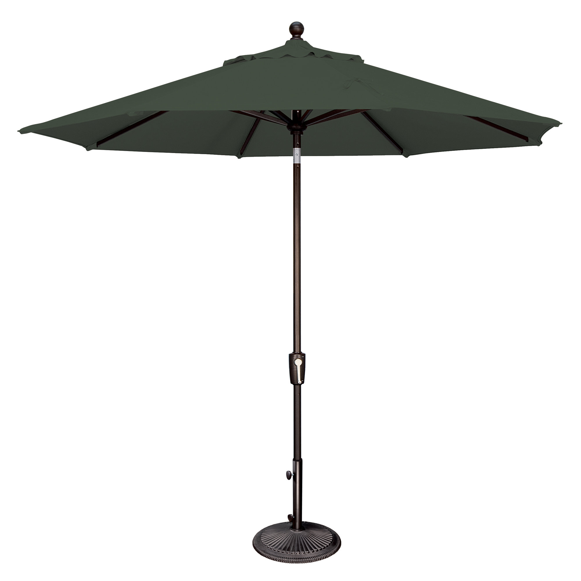 Canela 108'' Market Sunbrella® Umbrella, Canvas Navy Sunbrella® Canvas, Canvas Black