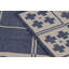 Rug & Kilim’S Contemporary India Dhurrie Rug In Navy And Beige Grid