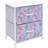 Sorbus Nightstand with 2 Drawers in Tie Dye Purple