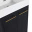 Meuble-lavabo simple 23,6 po avec plateau en céramique Havasxon
