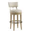 Malibu Swivel Upholstered Stool with Metal Frame-58561798