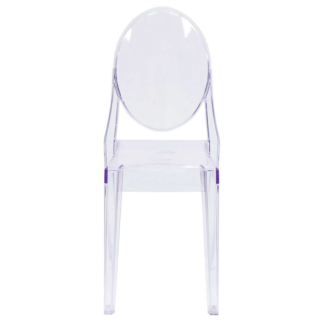 Donshay Indoor/Outdoor Transparent Ghost Side Chair Wrought Studio™