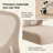 Ergonomic, breathable mesh office chair with lumbar support, reclining backrest, sturdy base, and quiet casters (khaki)