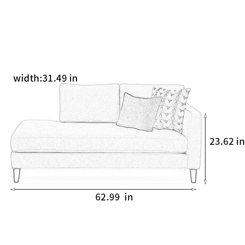 Chaise simple de haute qualité, Orienté à droite