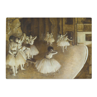 Ballet Rehearsal on Stage by Edgar Degas Chopping Board