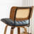 Valerie Wooden Rattan Faux Leather Stools-1305828062-1305828056