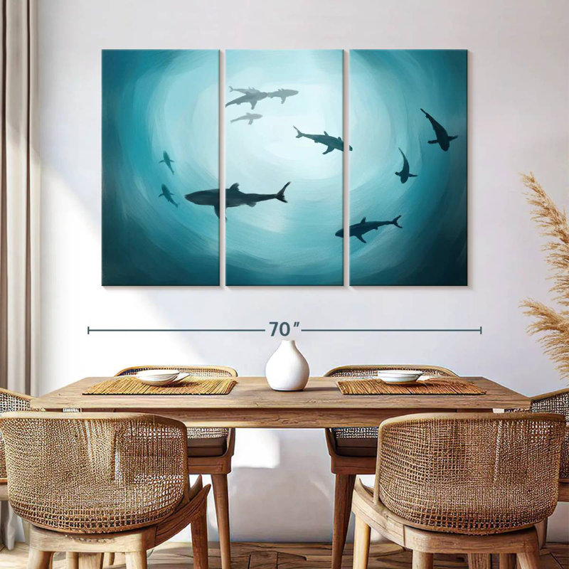 Brampt Shark Silhouette, 42" H x 65" W