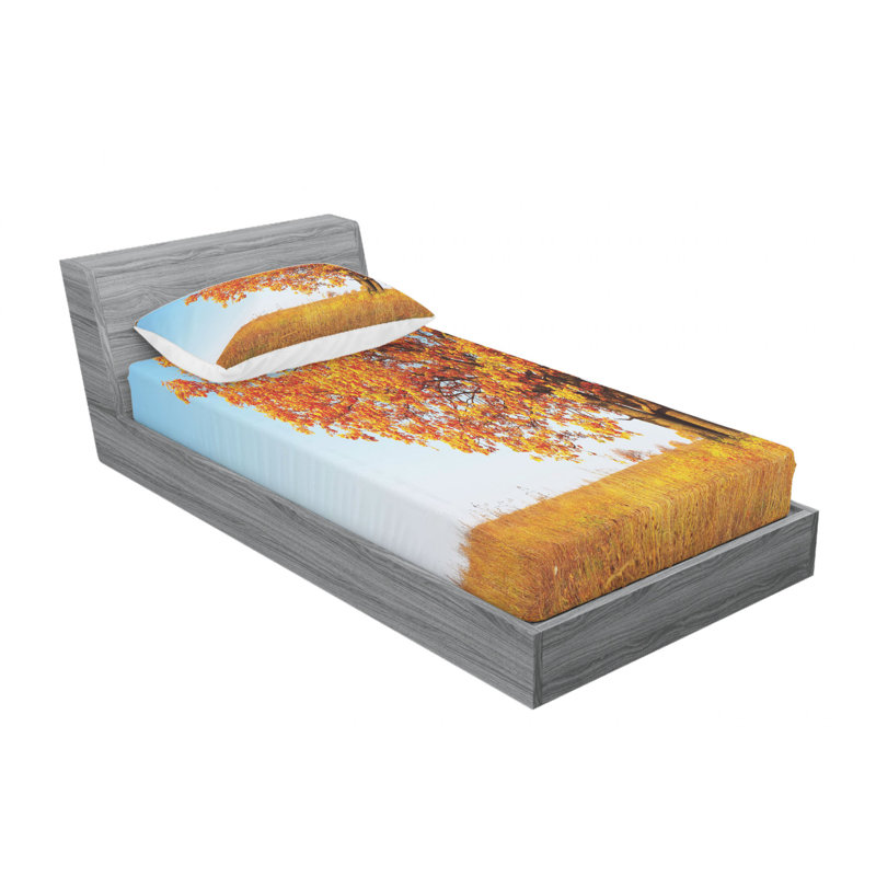 Ensemble de draps Lonely and Oak Tree, Ensemble de draps pour lit simple TG + drap-housse