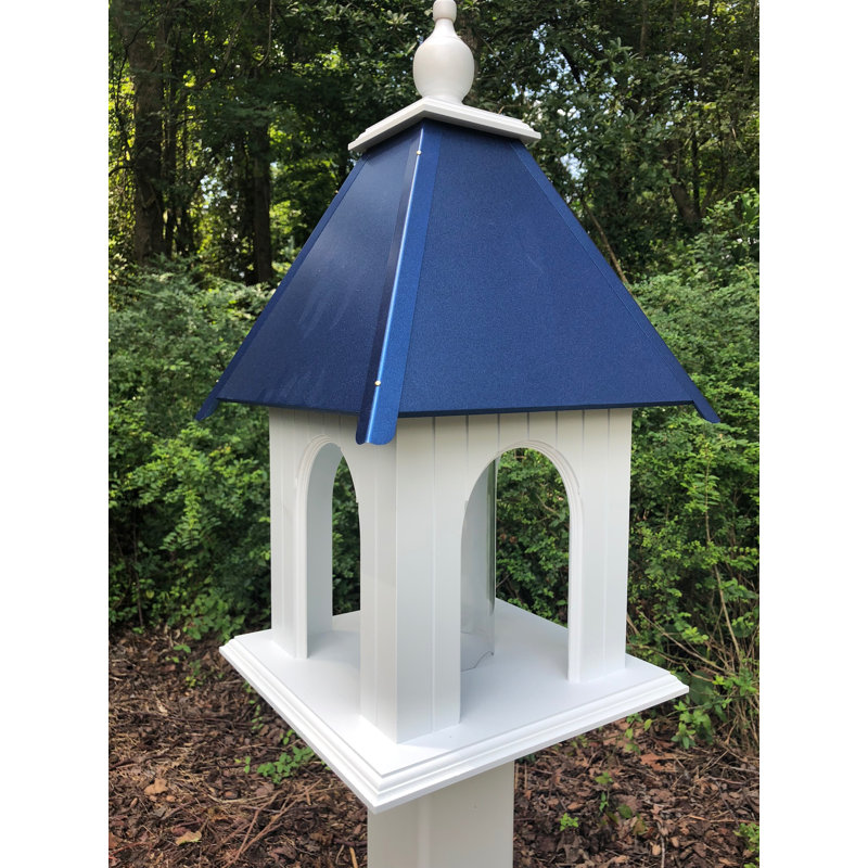 Mangeoire à oiseaux Kremer Tube, Bleu de cobalt