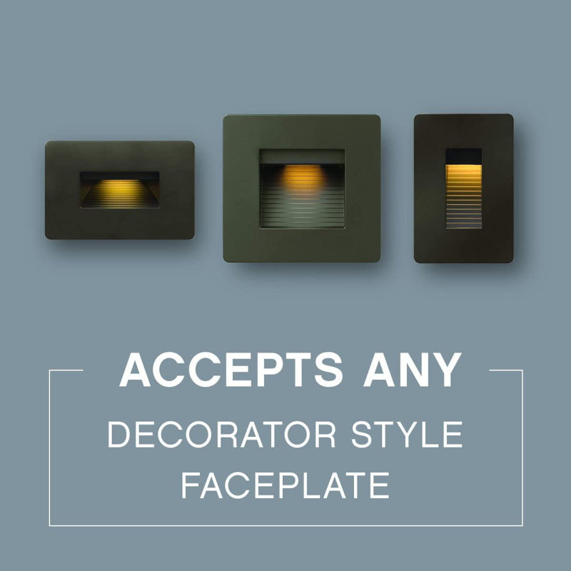 Luna 1-Light LED Step Light, Matte Bronze