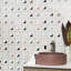 Freya Multicolor 12'' W X 12'' L Marble And Brass Mosaic Wall Tile (1 Sq. Ft. / Sheet)