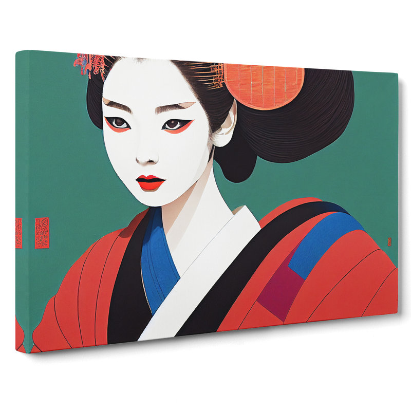 Thrilling Geisha - Wrapped Canvas, 50cm H x 76cm W x 3cm D