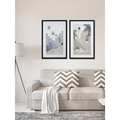 2 Piece Single Picture Frame Set on Canvas