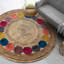 Ebel Round Polka Dots Hand Woven Kilim-966438021