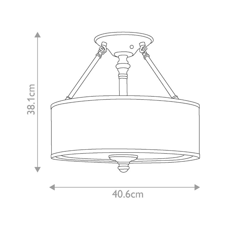 Reichman Semi Flush Mount