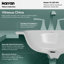 Lavabo de salle de bain ovale en porcelaine vitrifiée de 21 po Karran Valera