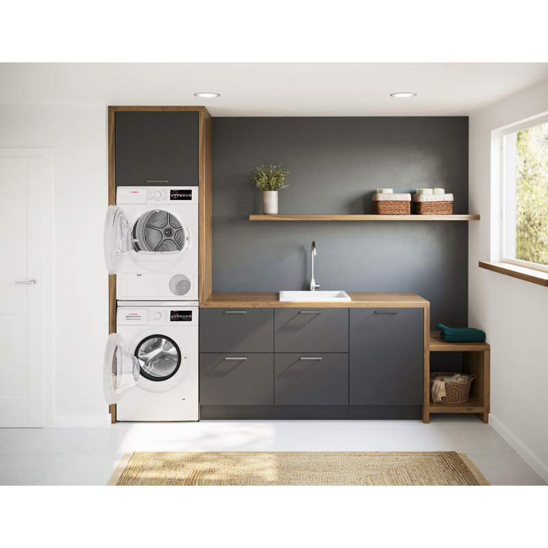 Bosch 300 Series Compact Condensation (Ventless) Electric Dryer 24-Inch in White