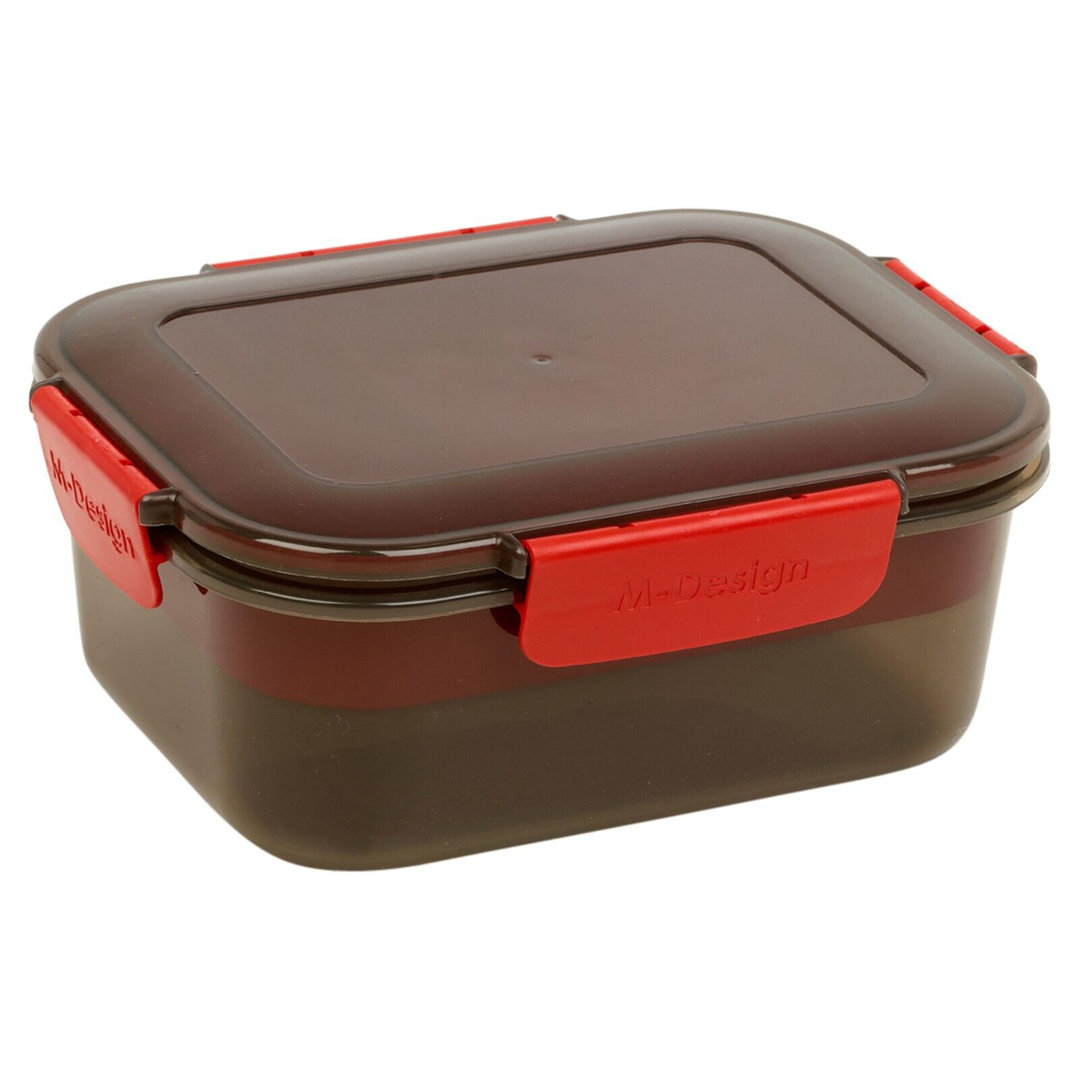 Plastic Lunch Boxes Food Storage Airtight Container Clip Lock Lids Leak