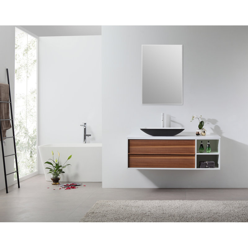 Rohe Beveled Mirror, 23.5" W x 35.5" H, White