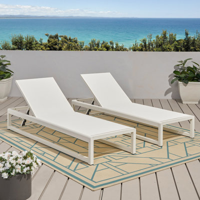 Cheshire 76.5" Long Reclining Chaise Lounge Set by Orren Ellis