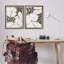 Ensemble de 2 giclées encadrées de fleurs bohémiennes neutres, design par Victoria Barnes-343507914-343507915