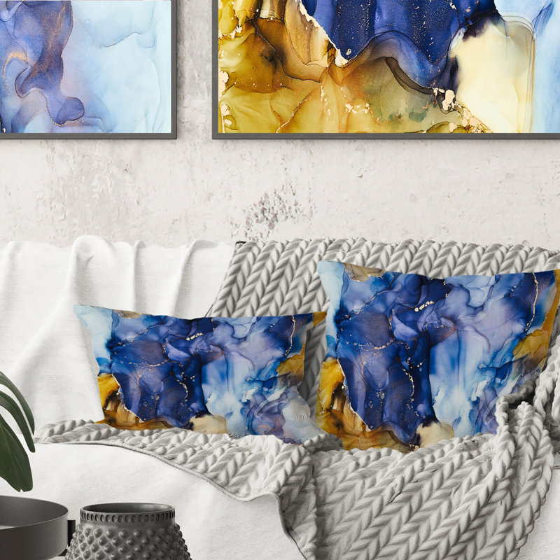 Coussin 12 "x 20" Blue Luxury