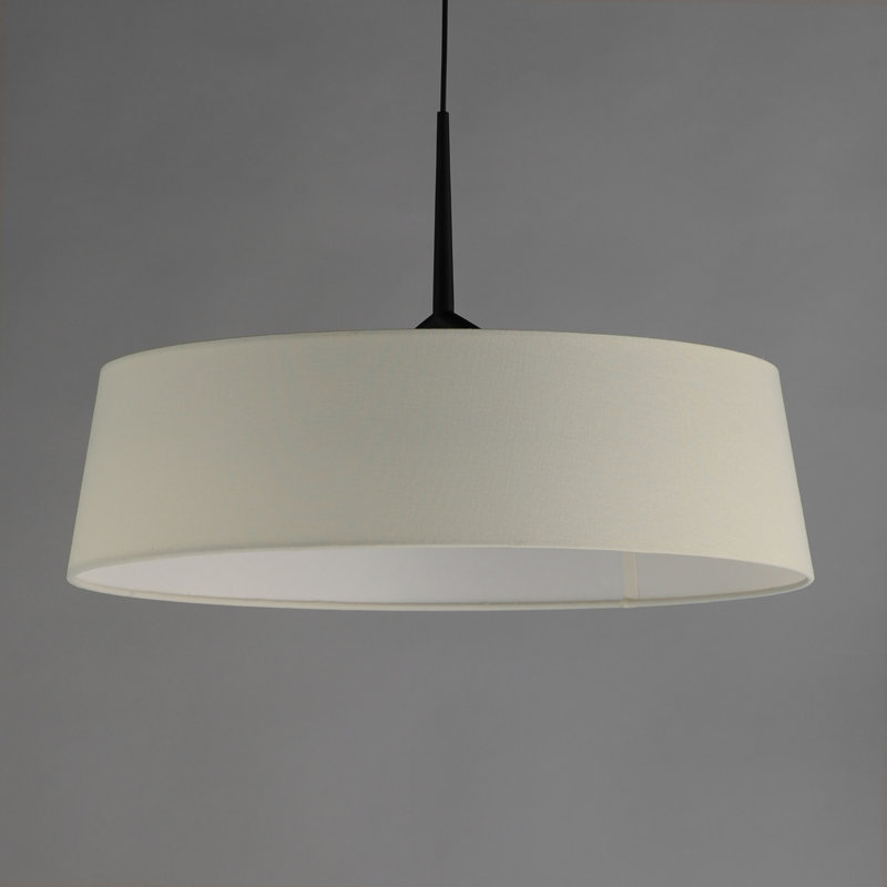 Luminaire suspendu 1 lumière DEL Melva, H 13,75 po x l 21,25 po x P 21,25 po, Laiton vieilli naturel