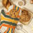 Bold 80s Oven Mitt Cotton Twill