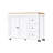 74.8" Kitchen Island With Extendable Dining Table, Kitchen Storage Cart With 3 Drawers, Power Outlet, Rolling Kitchen Island On Wheels With Spice Rack And 2 Door Cabinet, For Kitchen
