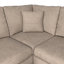 Bablu 4 Seater Faux Leather Corner Sofa -1461671274-1461671285