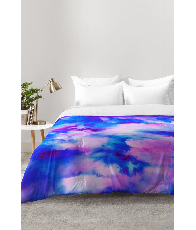 Jacqueline Maldonado Modern & Contemporary Polyester Abstract Comforter, Full/Queen Comforter + 2 Standard Shams
