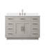 Meuble-lavabo simple en chêne 48 po X P 22 po D, plateau en quartz blanc et ensemble de robinet-1390835607-1390835608