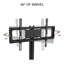 90° Rotatable TV Stand With Lockable Wheels